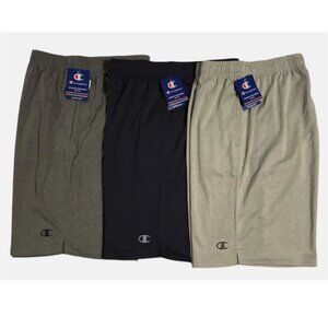 Champion Core Men's Trainning Workout Shorts‎ Size M-L Blue-Gray Lot of 3 Pairs